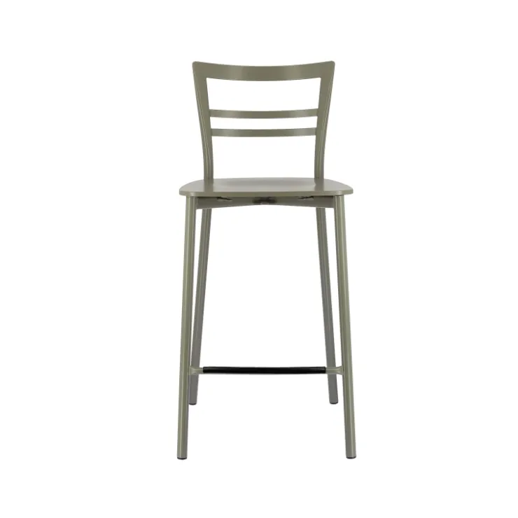 Tabouret Snack (assise +/- 65 Cm)|Tabouret De Bar (assise +/- 80 Cm)*Go Clip Connubia® Tabouret snack contemporain en métal et multiplis bois