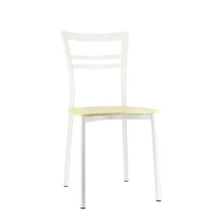 Chaise De Cuisine|Chaise De Salle à Manger*Go Connubia® Chaise contemporaine en métal et assise multiplis bois
