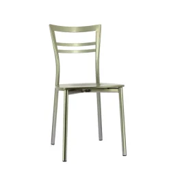 Chaise De Cuisine|Chaise De Salle à Manger*Go Connubia® Chaise contemporaine en métal et assise multiplis bois