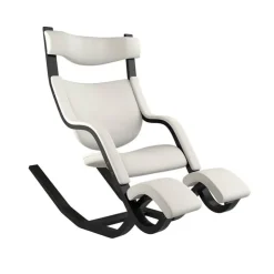 Varier Chaise De Bureau|Fauteuil De Bureau*Gravity ® Fauteuil de relaxation en tissu et bois