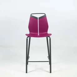 Dexo Tabouret Snack (assise +/- 65 Cm)|Tabouret De Bar (assise +/- 80 Cm)*Gripp Tabouret snack design coque polypropylène pieds en métal