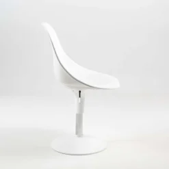 Chaise De Cuisine|Chaise De Salle à Manger*Harmony Chaise réglable en hauteur et pivotante design en technopolymère blanc