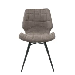 Chaise De Cuisine|Chaise De Salle à Manger*IberisChaise design rembourrée inspiration vintage avec pieds en métal noir