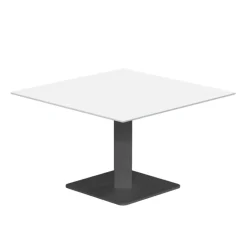 Cancio Table De Salon*Ibero mini Table basse carrée en verre avec pied central