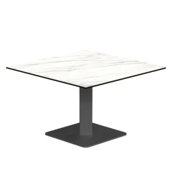 Cancio Table De Salon*Ibero mini Table basse carrée en céramique avec pied central