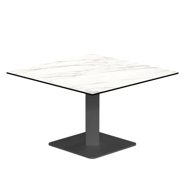 Cancio Table De Salon*Ibero mini Table basse carrée en céramique avec pied central
