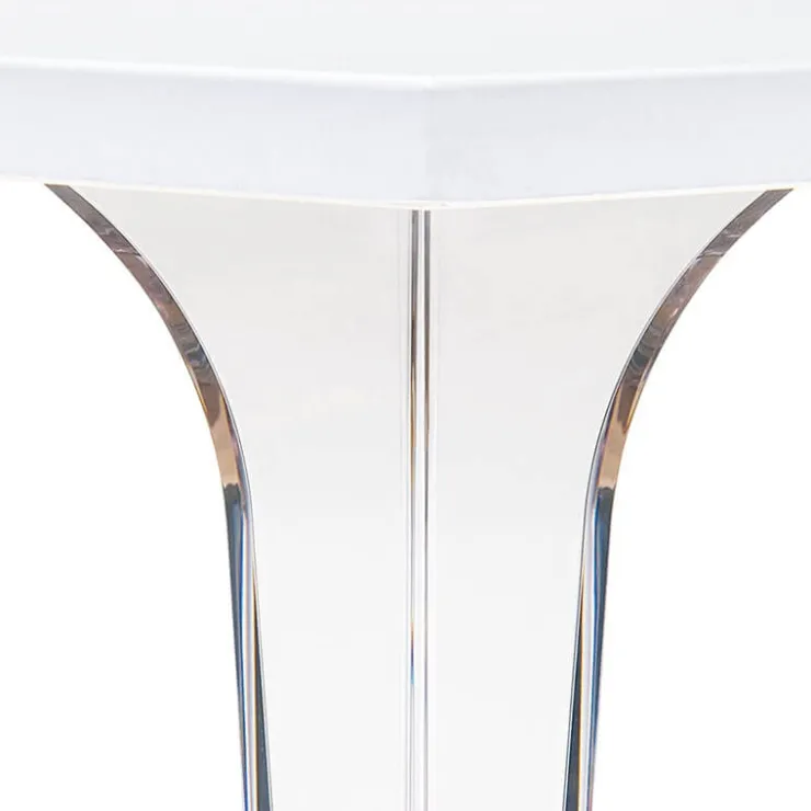 Table De Cuisine|Table Pour Petit Espace*Ice Table carrée en polycarbonate et stratifié