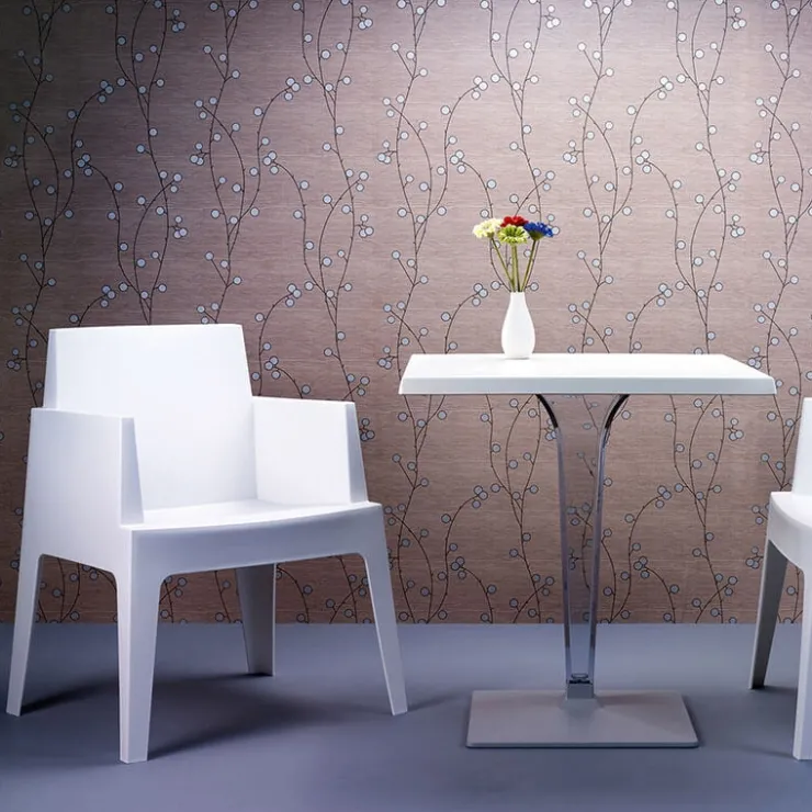 Table De Cuisine|Table Pour Petit Espace*Ice Table carrée en polycarbonate et stratifié