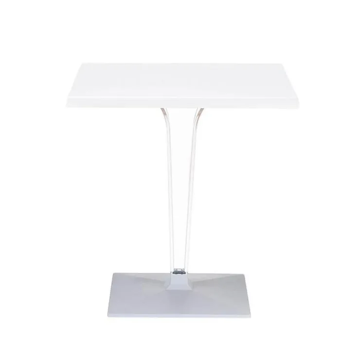 Table De Cuisine|Table Pour Petit Espace*Ice Table carrée en polycarbonate et stratifié