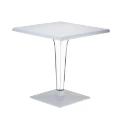 Table De Cuisine|Table Pour Petit Espace*Ice Table carrée en polycarbonate et stratifié