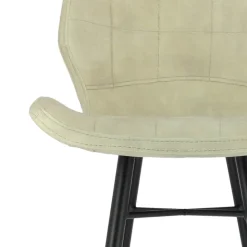 Tabouret Snack (assise +/- 65 Cm)|Tabouret De Bar (assise +/- 80 Cm)*ImpiaTabouret design coque matelassée en velours et pieds en métal noir