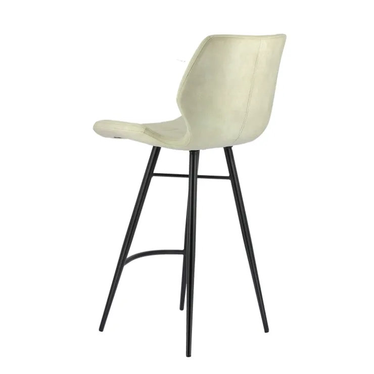 Tabouret Snack (assise +/- 65 Cm)|Tabouret De Bar (assise +/- 80 Cm)*ImpiaTabouret design coque matelassée en velours et pieds en métal noir