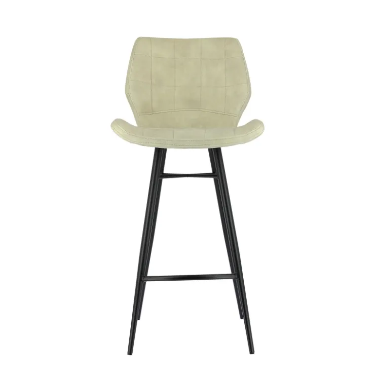 Tabouret Snack (assise +/- 65 Cm)|Tabouret De Bar (assise +/- 80 Cm)*ImpiaTabouret design coque matelassée en velours et pieds en métal noir