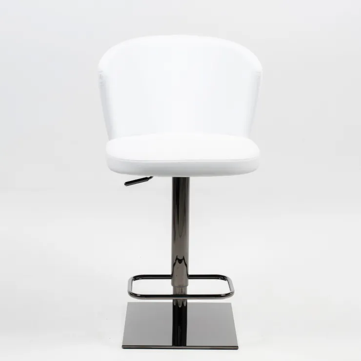 Peressini Tabouret De Bar (assise +/- 80 Cm)|Tabouret Snack (assise +/- 65 Cm)*Ines Tabouret réglable et pivotant en synthétique et métal chromé