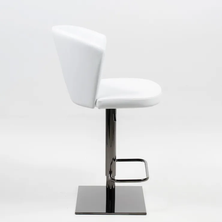 Peressini Tabouret De Bar (assise +/- 80 Cm)|Tabouret Snack (assise +/- 65 Cm)*Ines Tabouret réglable et pivotant en synthétique et métal chromé