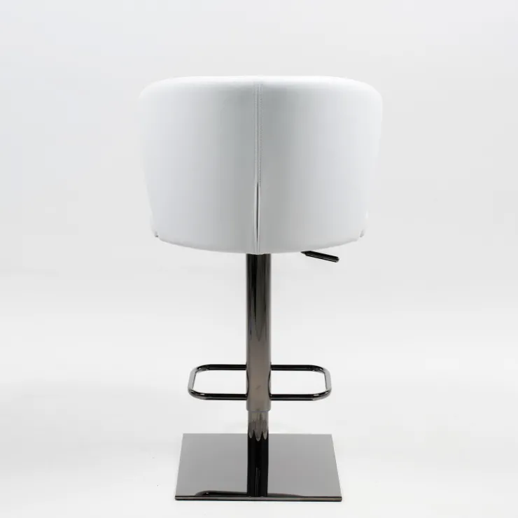 Peressini Tabouret De Bar (assise +/- 80 Cm)|Tabouret Snack (assise +/- 65 Cm)*Ines Tabouret réglable et pivotant en synthétique et métal chromé