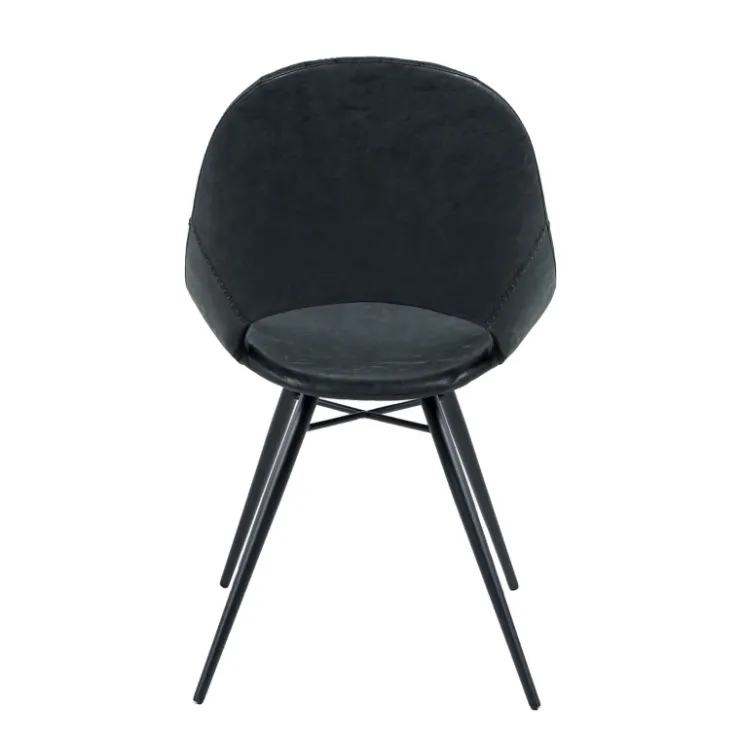 Chaise De Cuisine|Chaise De Salle à Manger*IsabelleChaise design avec coque ajourée en simili noir