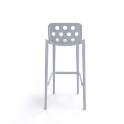 Tabouret De Bar (assise +/- 80 Cm)*Isidoro Tabouret de bar moderne empilable avec dossier ronds ajourés