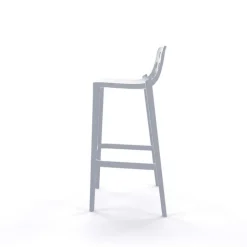 Tabouret De Bar (assise +/- 80 Cm)*Isidoro Tabouret de bar moderne empilable avec dossier ronds ajourés