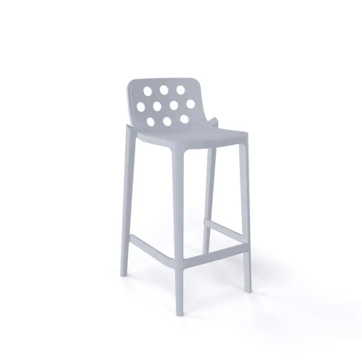 Tabouret Snack (assise +/- 65 Cm)|Tabouret De Bar (assise +/- 80 Cm)*Isidoro Tabouret snack moderne empilable avec dossier ronds ajourés
