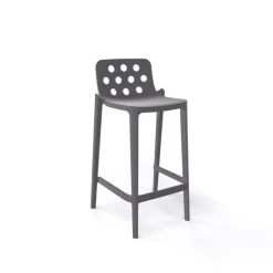 Tabouret Snack (assise +/- 65 Cm)|Tabouret De Bar (assise +/- 80 Cm)*Isidoro Tabouret snack moderne empilable avec dossier ronds ajourés