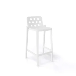 Tabouret Snack (assise +/- 65 Cm)|Tabouret De Bar (assise +/- 80 Cm)*Isidoro Tabouret snack moderne empilable avec dossier ronds ajourés