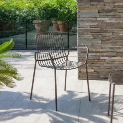 Altacom Chaise De Jardin|Fauteuil De Jardin*Jasmine Fauteuil de jardin design empilable en métal