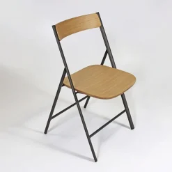 Altacom Chaise De Salle à Manger|Chaise De Cuisine*Jolie Wood Chaise d'appoint pliable en bois et métal