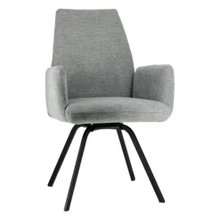 Chaise De Salle à Manger|Chaise De Bureau*Jules Fauteuilconfortable en tissu avec dossier inclinable et pieds en métal