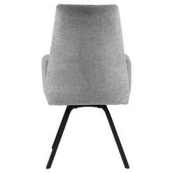 Chaise De Salle à Manger|Chaise De Bureau*Jules Fauteuilconfortable en tissu avec dossier inclinable et pieds en métal