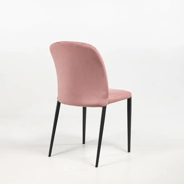 Europea Chaise De Salle à Manger|Chaise Salon*Julie Chaise en tissu italienne avec pieds en métal