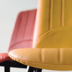 Europea Chaise De Cuisine|Chaise De Salle à Manger*Kansas Chaise italienne moderne avec pieds en métal