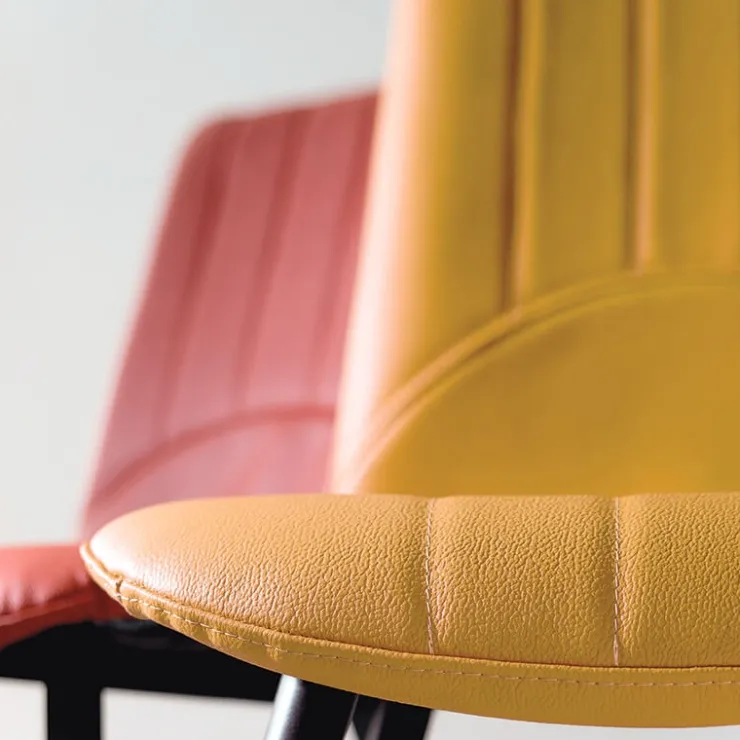 Europea Chaise De Cuisine|Chaise De Salle à Manger*Kansas Chaise italienne moderne avec pieds en métal