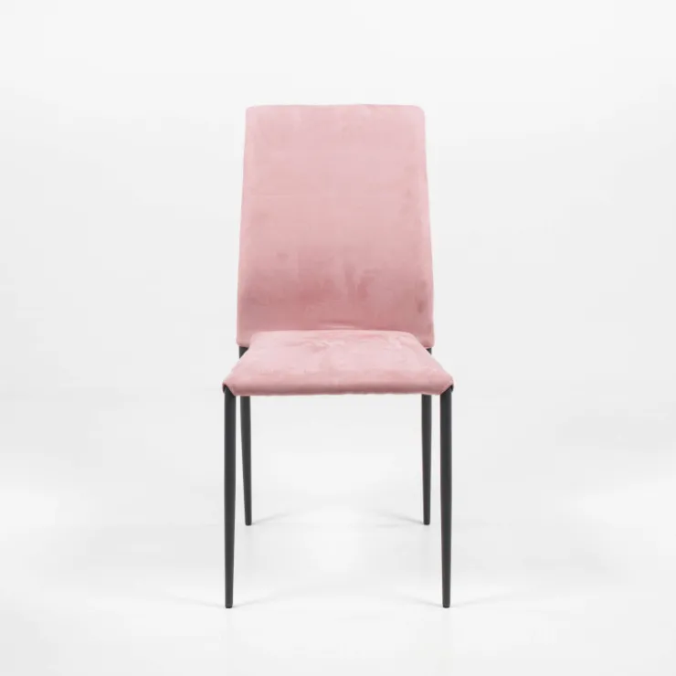 Ingenia casa Chaise De Salle à Manger*Kendra Ingenia by Bontempi® Chaise moderne en tissu aspect nubuck et métal