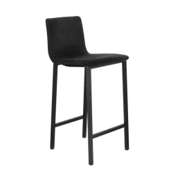Mobliberica Tabouret Snack (assise +/- 65 Cm)|Tabouret De Bar (assise +/- 80 Cm)*Koko ® Tabouret snack en tissu dossier bas avec pieds en métal