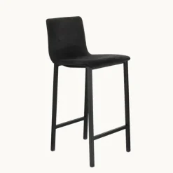 Mobliberica Tabouret Snack (assise +/- 65 Cm)|Tabouret De Bar (assise +/- 80 Cm)*Koko ® Tabouret snack en tissu dossier bas avec pieds en métal