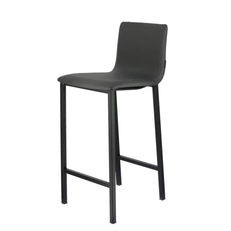 Mobliberica Tabouret Snack (assise +/- 65 Cm)|Tabouret De Bar (assise +/- 80 Cm)*Koko ® Tabouret snack en simili dossier bas avec pieds en métal