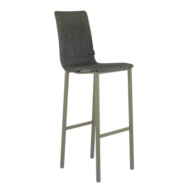 Mobliberica Tabouret De Bar (assise +/- 80 Cm)*Koko ® Tabouret de bar dossier haut en tissu