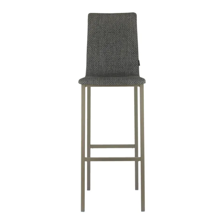 Mobliberica Tabouret De Bar (assise +/- 80 Cm)*Koko ® Tabouret de bar dossier haut en tissu