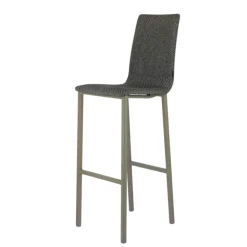Mobliberica Tabouret De Bar (assise +/- 80 Cm)*Koko ® Tabouret de bar dossier haut en tissu