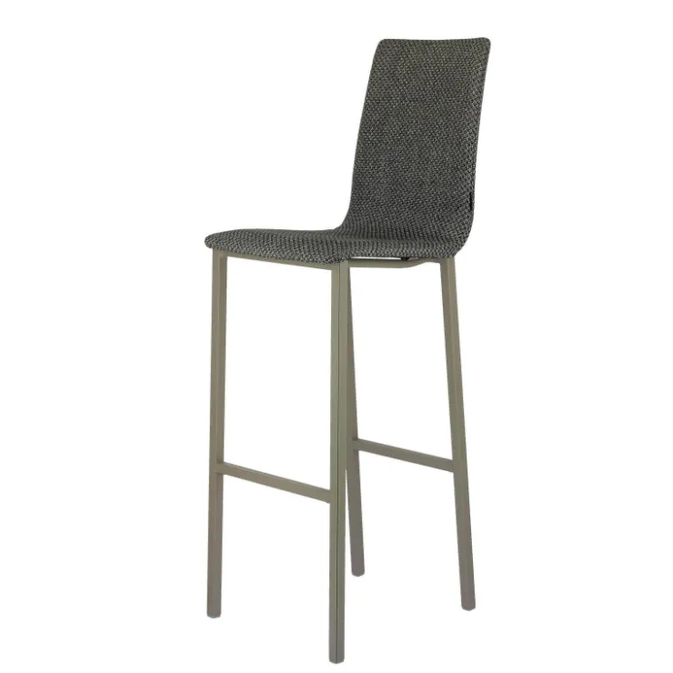 Mobliberica Tabouret De Bar (assise +/- 80 Cm)*Koko ® Tabouret de bar dossier haut en tissu