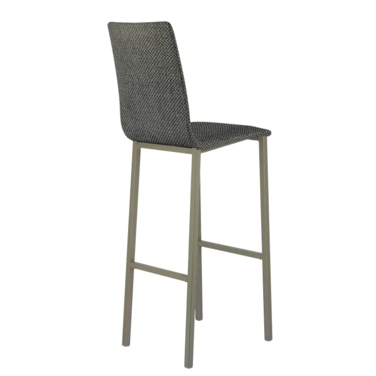 Mobliberica Tabouret De Bar (assise +/- 80 Cm)*Koko ® Tabouret de bar dossier haut en tissu
