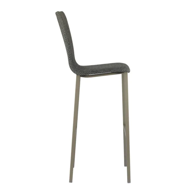 Mobliberica Tabouret De Bar (assise +/- 80 Cm)*Koko ® Tabouret de bar dossier haut en tissu