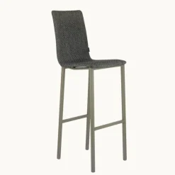 Mobliberica Tabouret De Bar (assise +/- 80 Cm)*Koko ® Tabouret de bar dossier haut en tissu