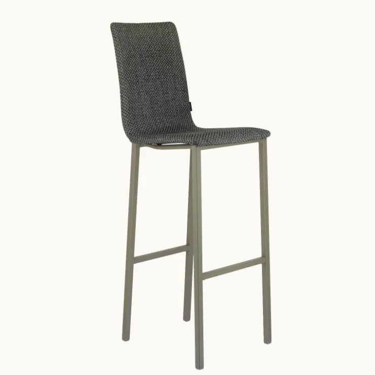 Mobliberica Tabouret De Bar (assise +/- 80 Cm)*Koko ® Tabouret de bar dossier haut en tissu