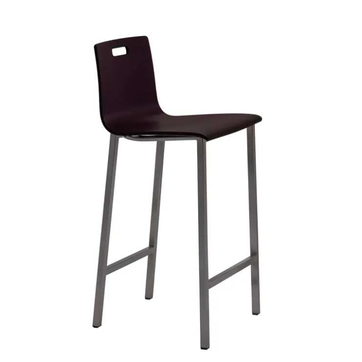 Mobliberica Tabouret Snack (assise +/- 65 Cm)|Tabouret De Bar (assise +/- 80 Cm)*Koko Tabouret snack ® dossier bas en bois