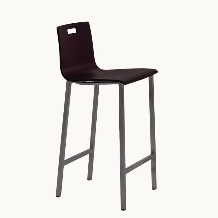 Mobliberica Tabouret Snack (assise +/- 65 Cm)|Tabouret De Bar (assise +/- 80 Cm)*Koko Tabouret snack ® dossier bas en bois