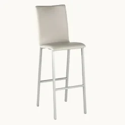 Mobliberica Tabouret Snack (assise +/- 65 Cm)|Tabouret De Bar (assise +/- 80 Cm)*Koko Tabouret snack ® rembourré dossier haut en simili