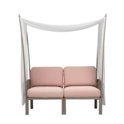 Fauteuil De Jardin*Komodo ombra 2 Canapé de jardin 2 places avec voile d'ombrage fabriqué en Italie
