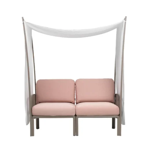 Fauteuil De Jardin*Komodo ombra 2 Canapé de jardin 2 places avec voile d'ombrage fabriqué en Italie